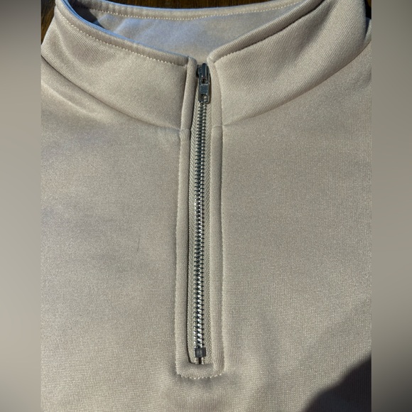 Cream Quarter-Zip Pullover - Picture 2 of 3